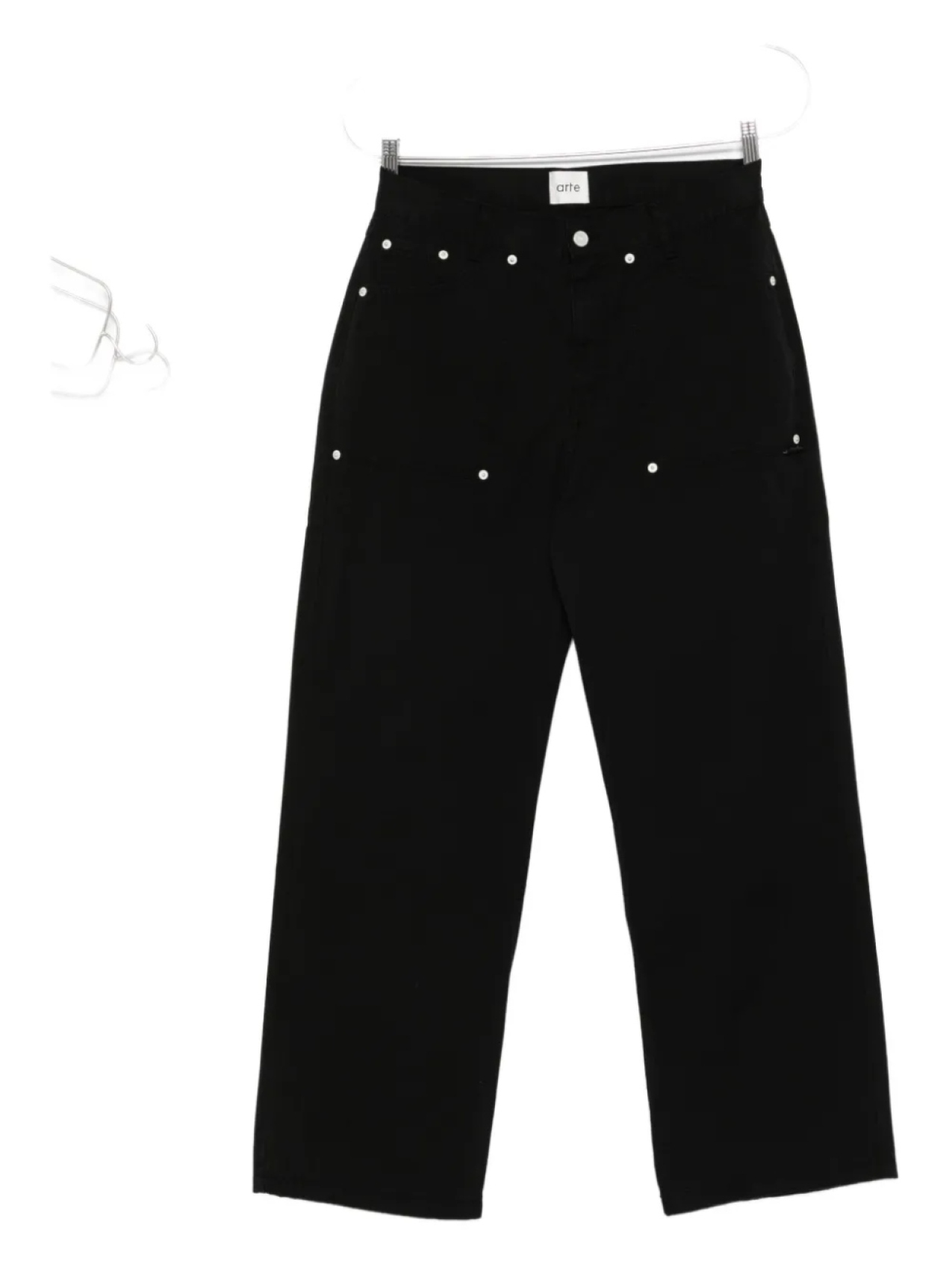 

Хлопковые брюки Arte Antwerp с карманами, украшенными заклепками, черный