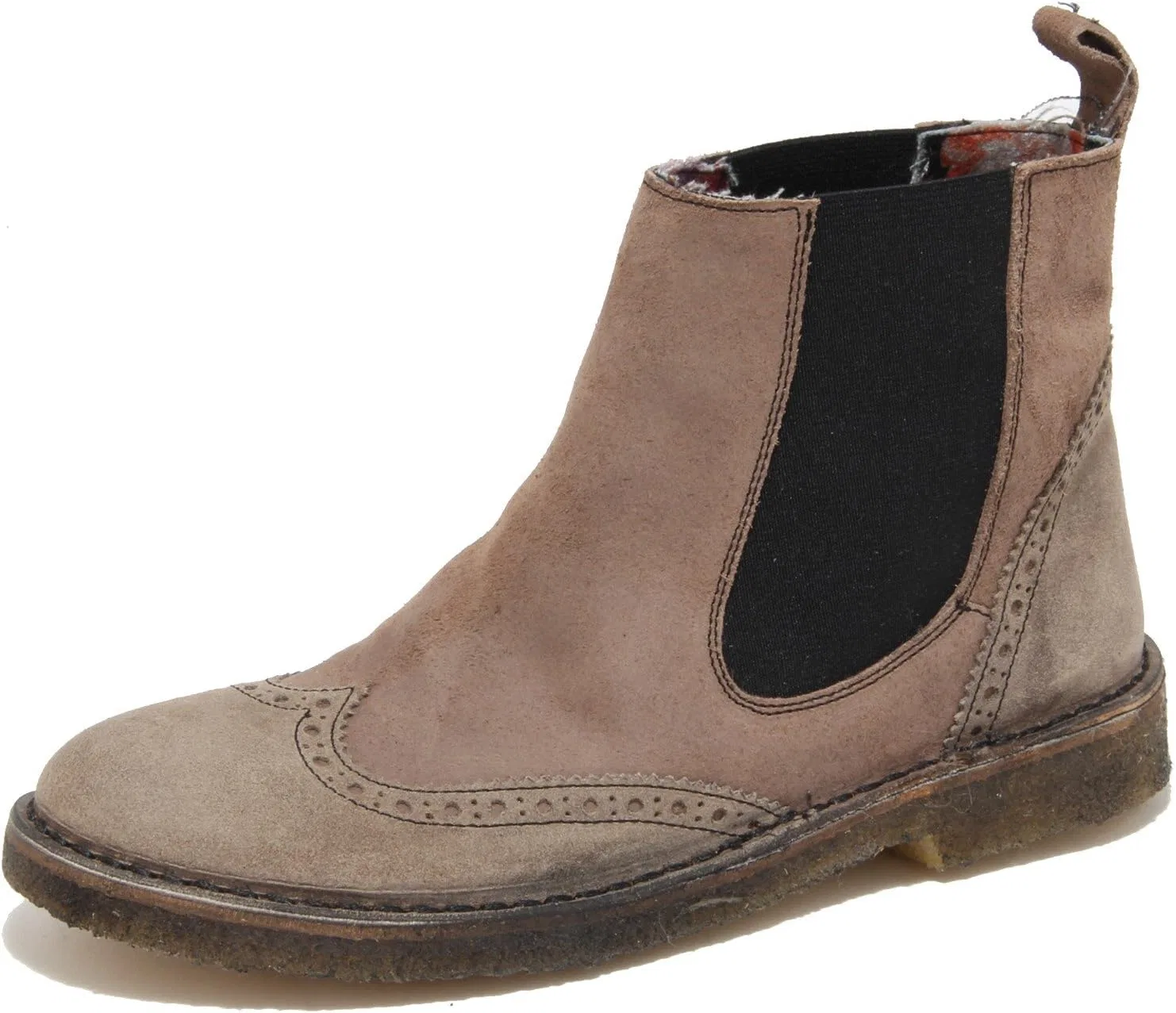 Ботинки 2336N Beatles Uomo WEG Pelle Marrone Man Shoes Boots, Brown