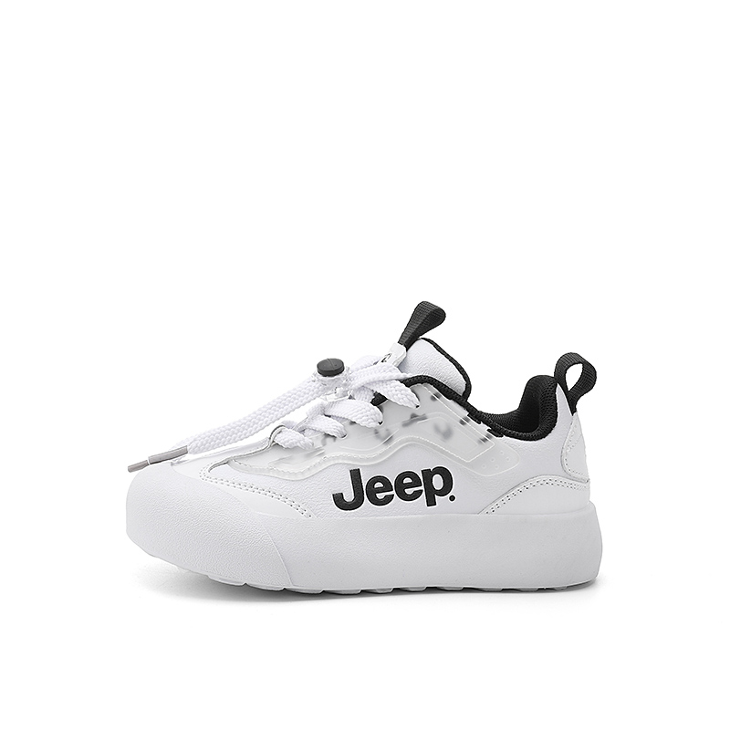 

Детские кроссовки для скейтбординга Kids Low-top Белые/черные Jeep, белый/черный