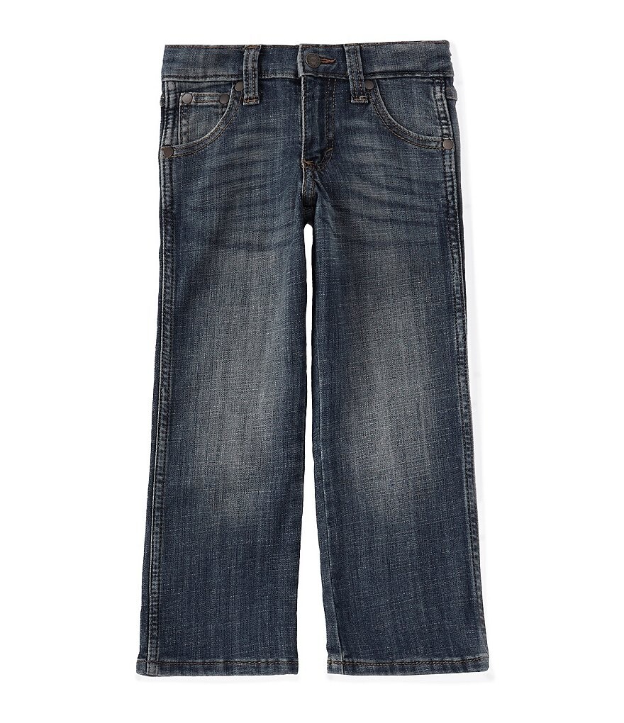 

Джинсы свободного кроя Wrangler Little Boys 2T-7 Retro Falls City из денима с буткатами, синий