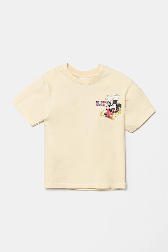 

Детская хлопковая футболка Disney Desigual, бежевый