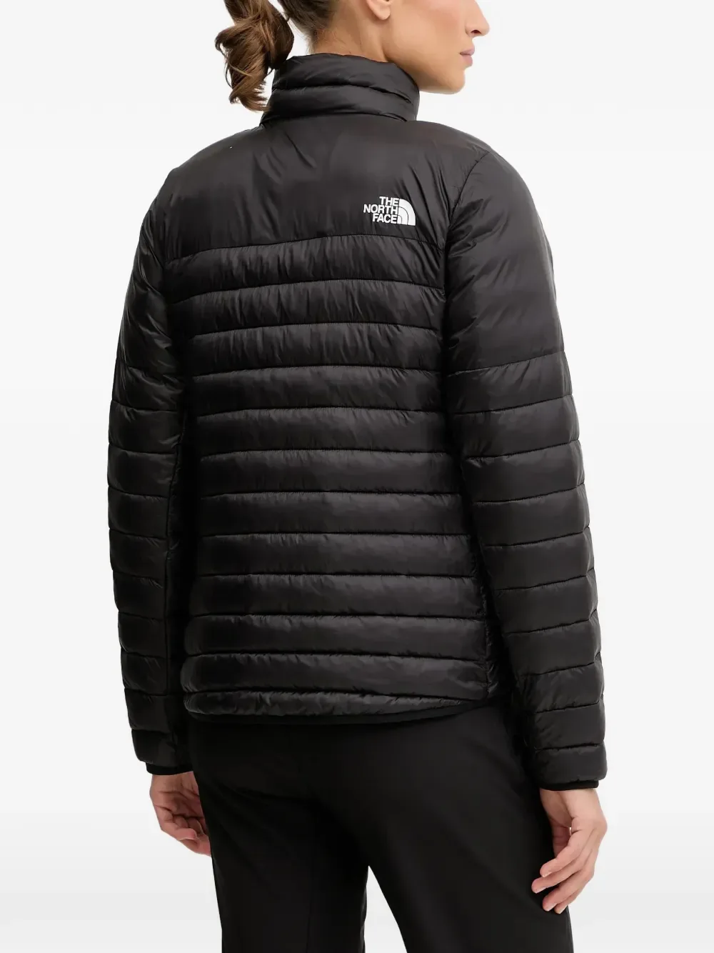 Стеганая куртка на молнии с логотипом Terra The North Face, черный — фото 3
