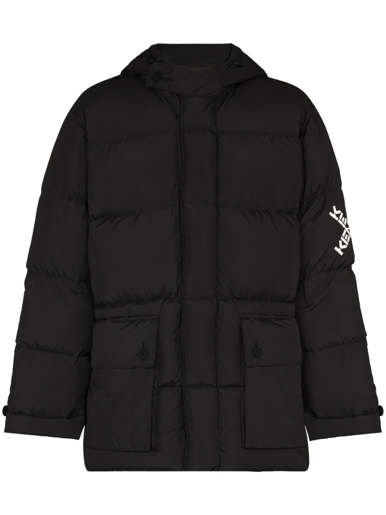 

Kenzo пуховик с капюшоном, черный