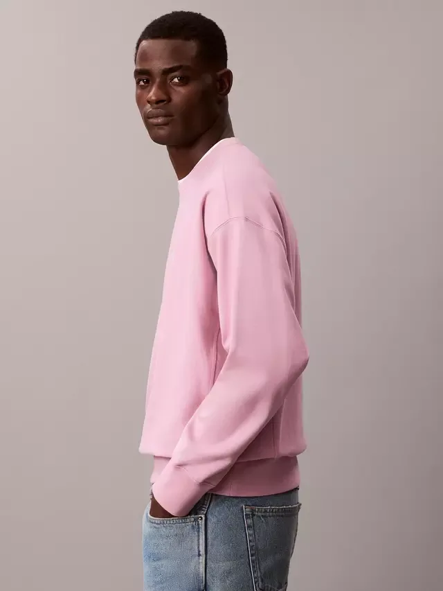 Толстовка из высококачественной махровой хлопковой смеси, цвет Орхидея Calvin Klein — фото 4