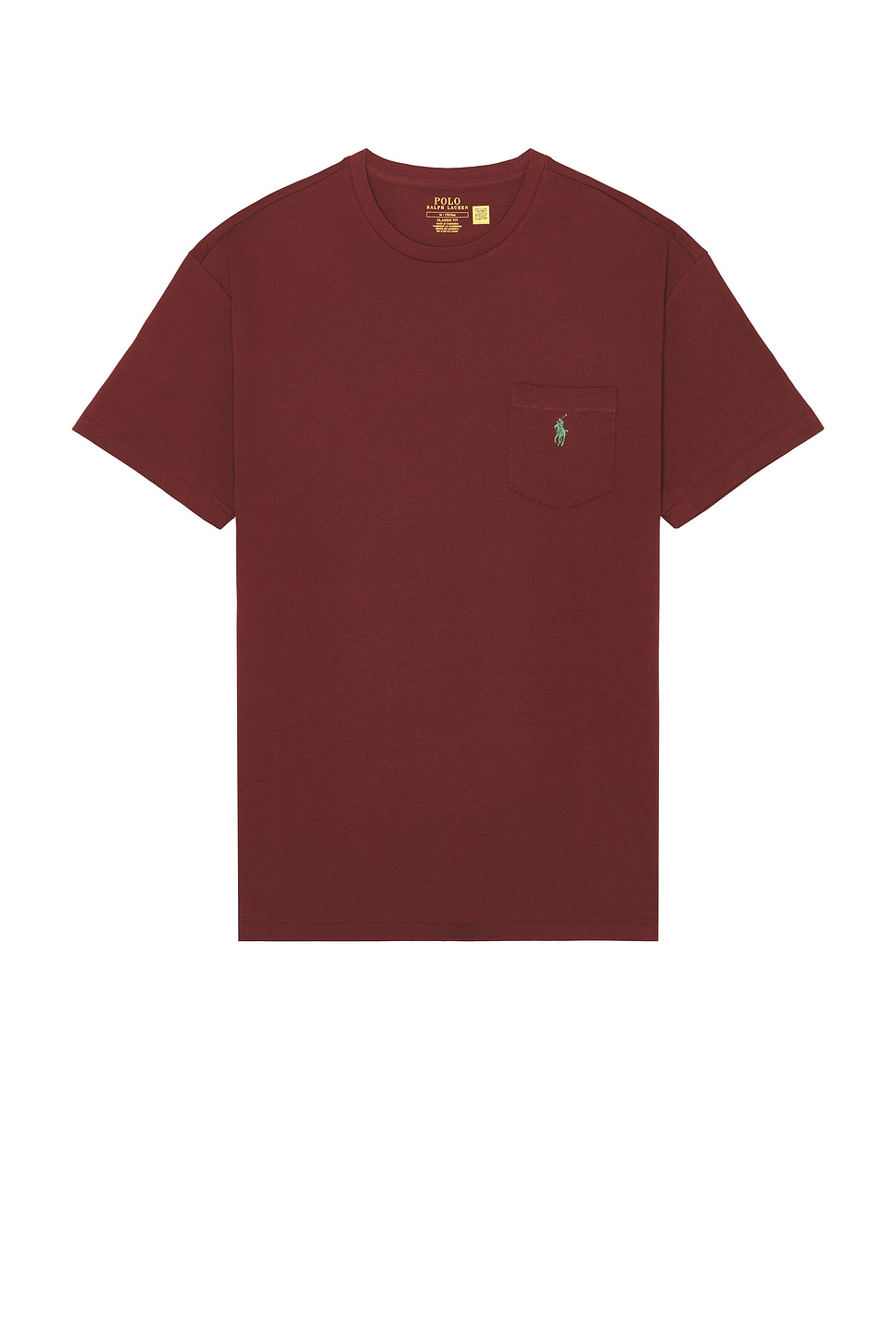 

Футболка с коротким рукавом и карманом Polo Ralph Lauren, red wine