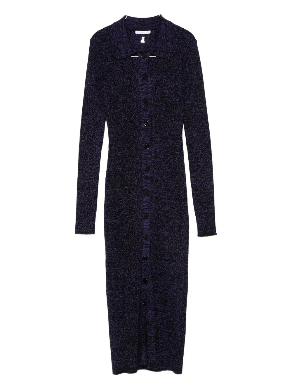 

Трикотажное платье-миди с воротником-поло Patrizia Pepe, фиолетовый