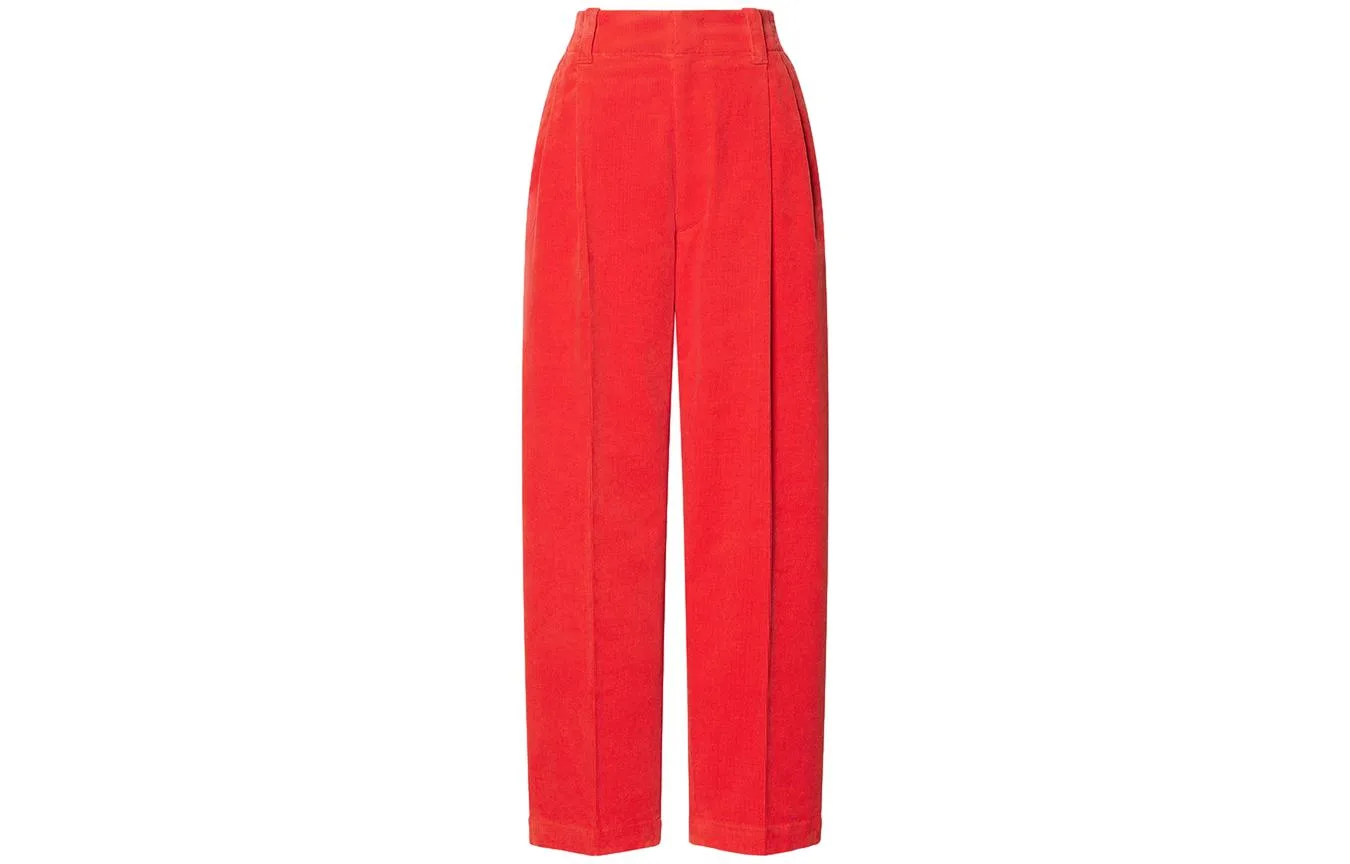 UNIQLO Повседневные брюки унисекс rose red 13 moderate straight fit