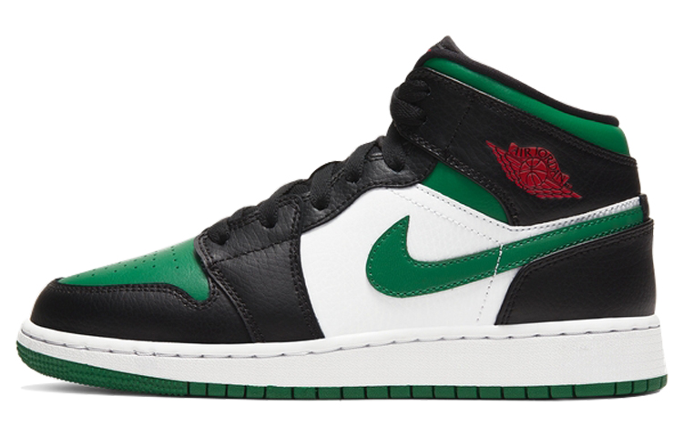 

Кроссовки Jordan 1 Mid Green Toe GS