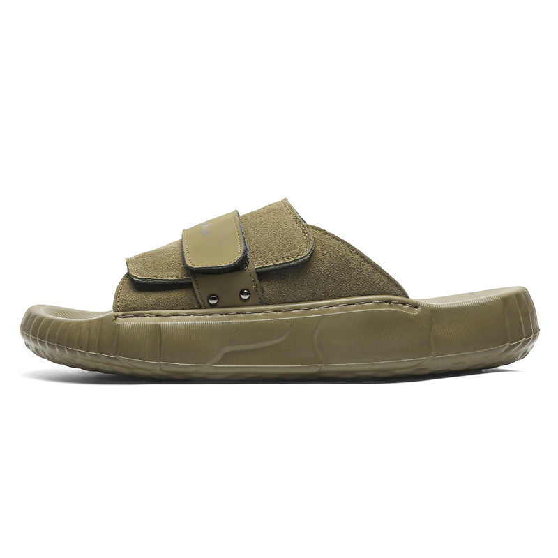 

Тихие, износостойкие сандалии-слайдеры для мужчин MUPPLE, Khaki Green