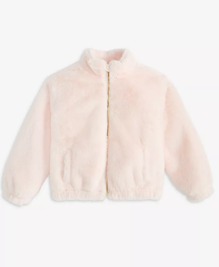 

Детская куртка-бомбер с воротником стойка для девочек 2T-4T Epic Threads, розовый