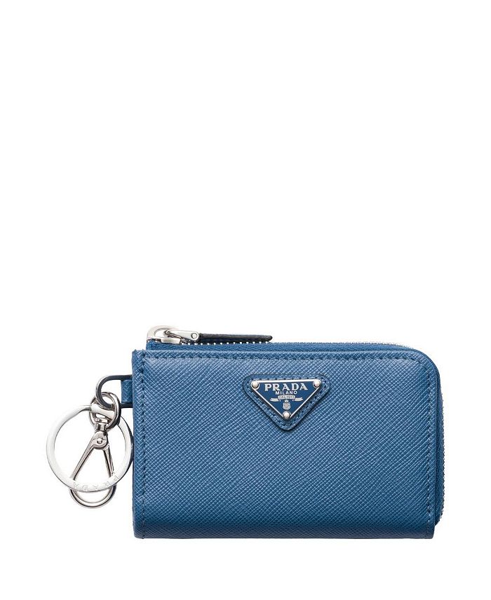 

Мини-сумочка из кожи Saffiano Prada, синий