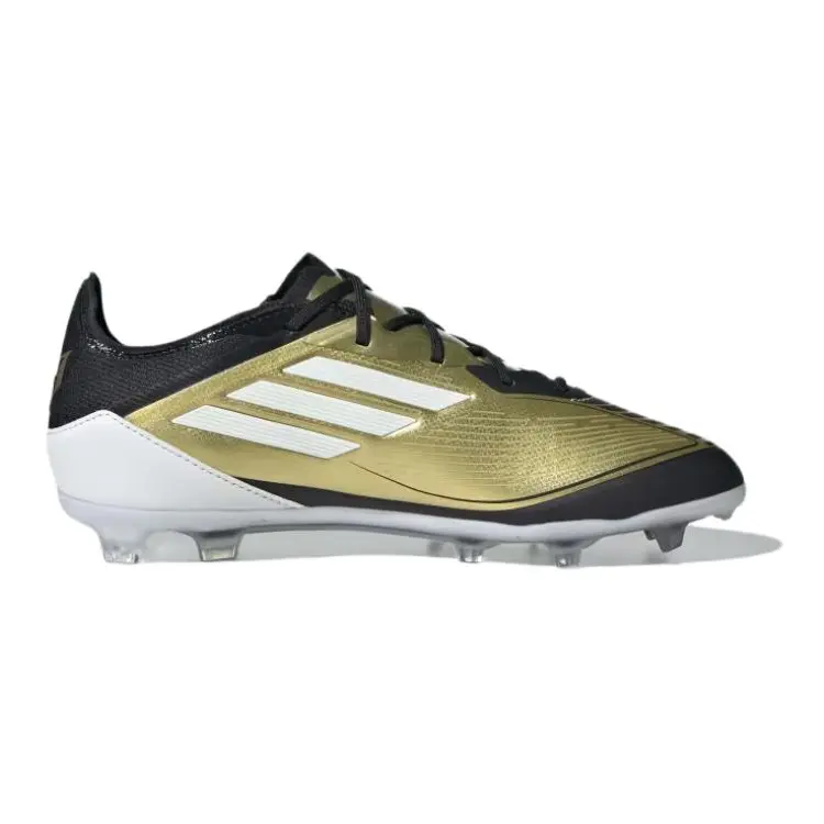 Adidas Adizero F50 Messi Pro FG K 'Triunfo Dorado', Gold Metallic/Cloud White/Core Black — фото 2