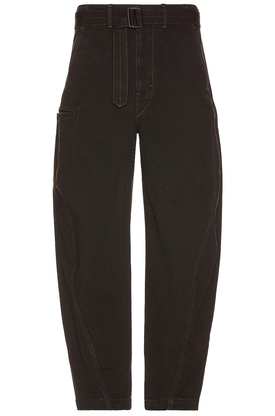 

Скрученные брюки Lemaire, Black