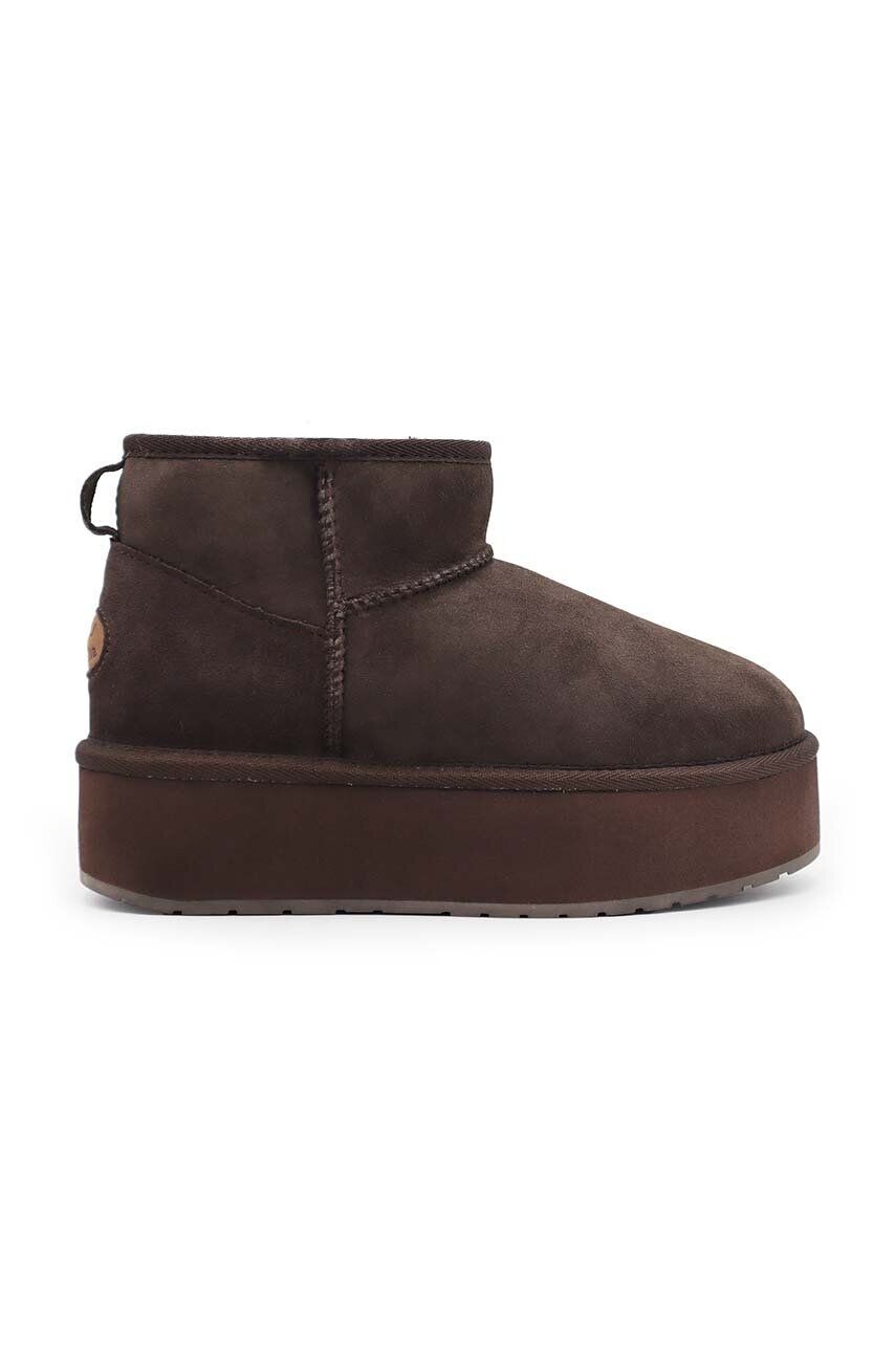 

Замшевые зимние ботинки Emu Australia Stinger Micro Flatform, коричневый