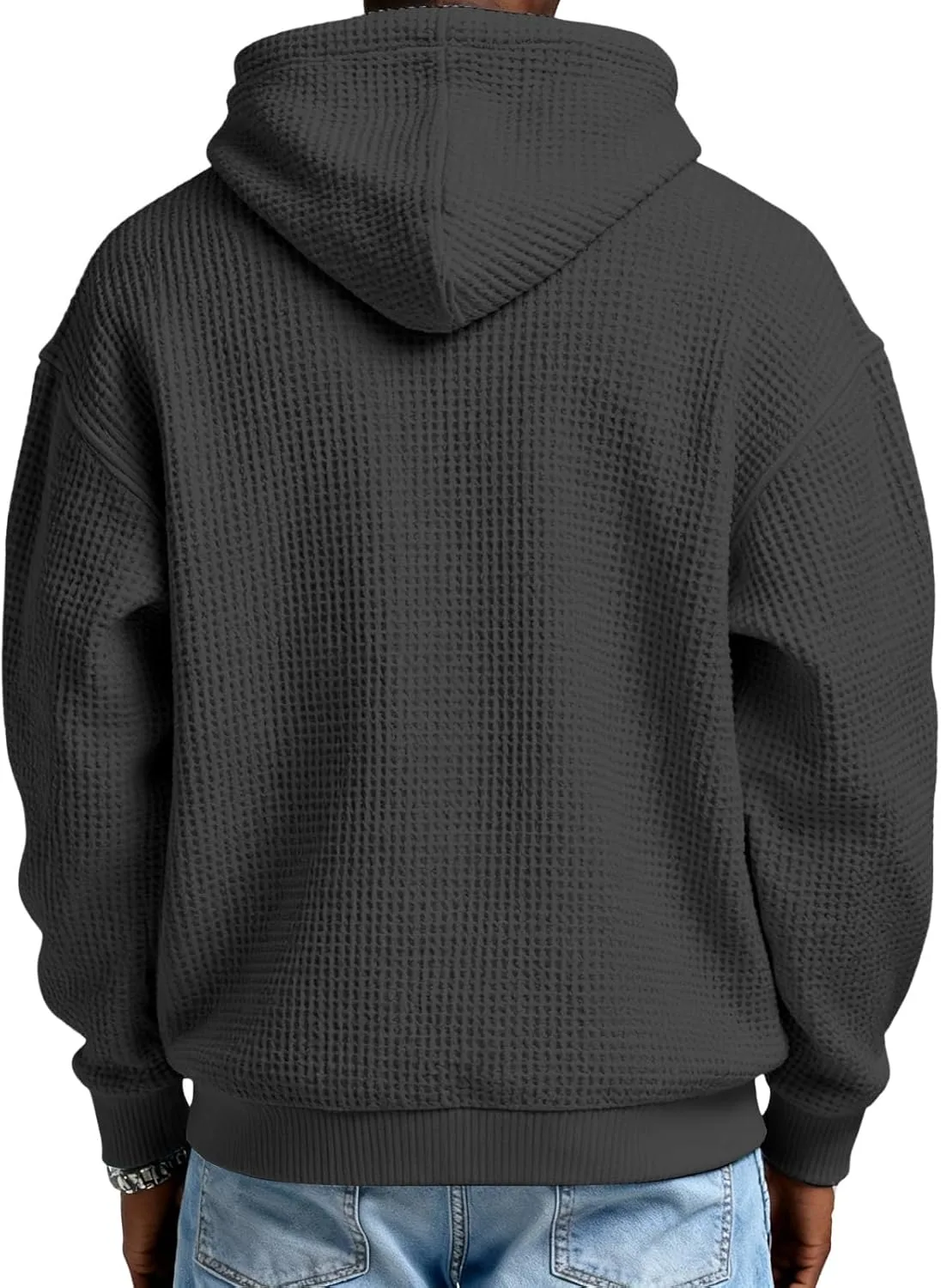 Толстовка мужская Waffle Full Zip Up Hooded Pacificozy — фото 3