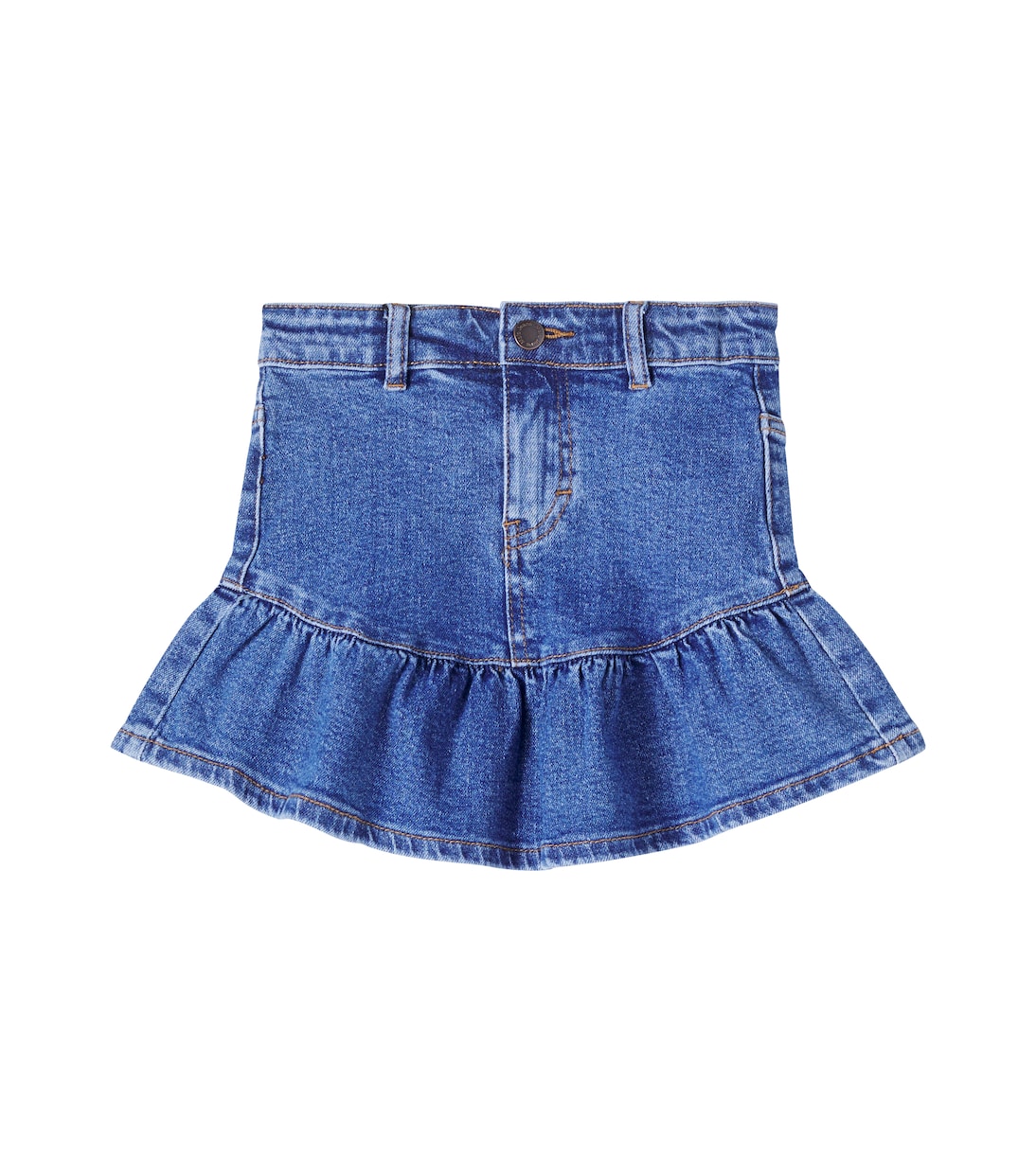 

Юбка джинсовая с рюшами Bridget Molo, Washed Vintage