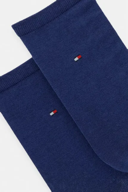 Носки женские с шелком Tommy Hilfiger, синий — фото 2