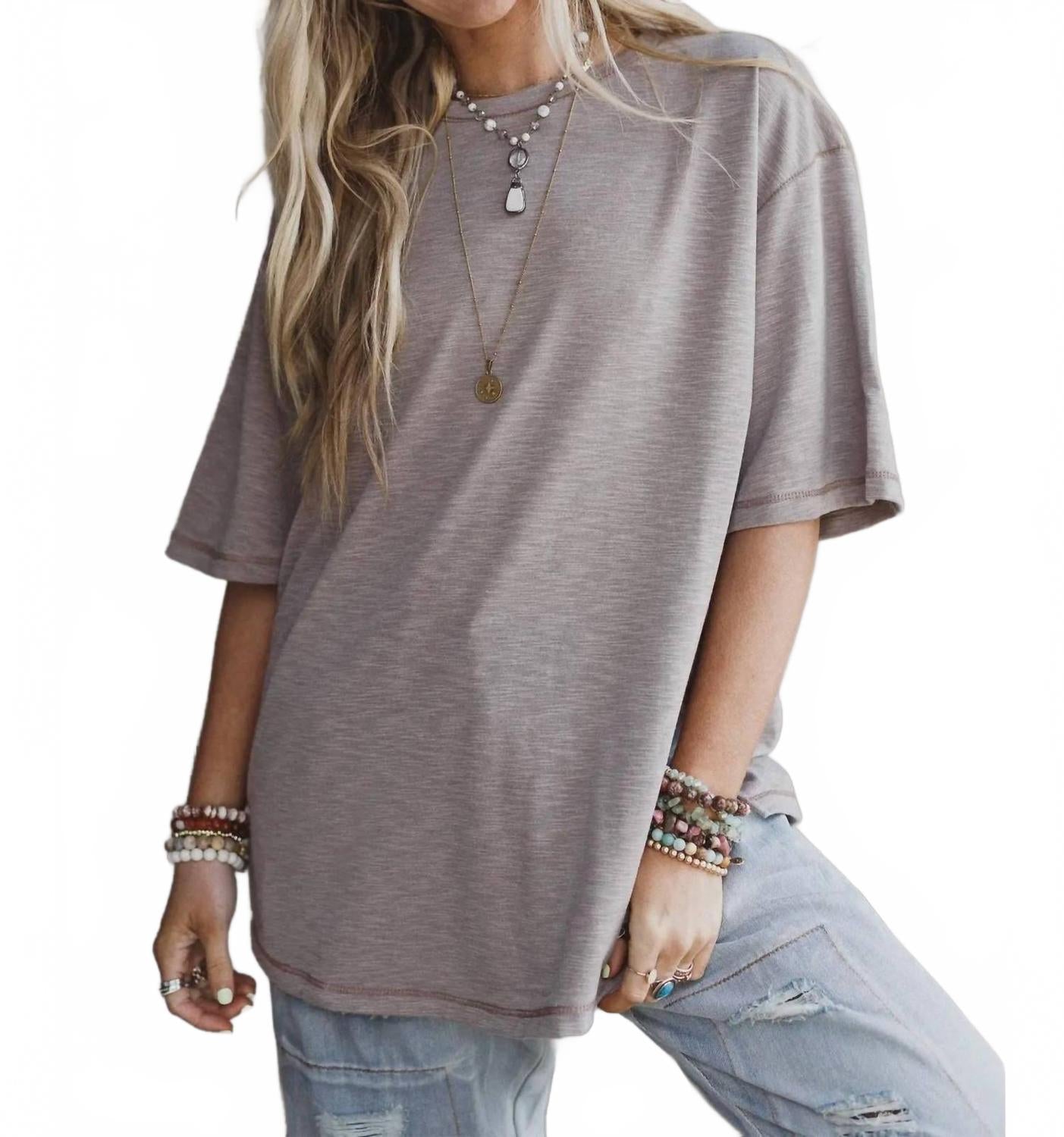 

Three bird nest Футболка с коротким рукавом Zinaya, коричневая