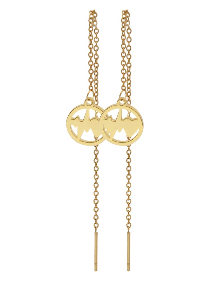 

Adeliás Универсальный кулон - подвеска в форме сердца из нержавеющей стали, позолоченная