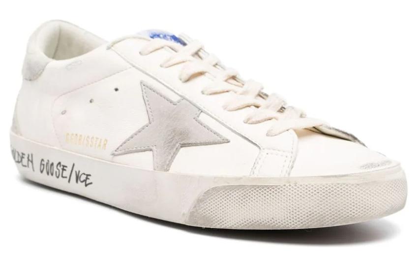 Golden Goose Суперстар белый ледяной серый экрю, цвет Ecru — фото 4
