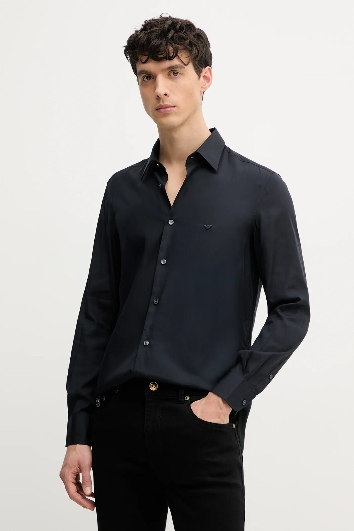 

Рубашка Emporio Armani, темно-синий