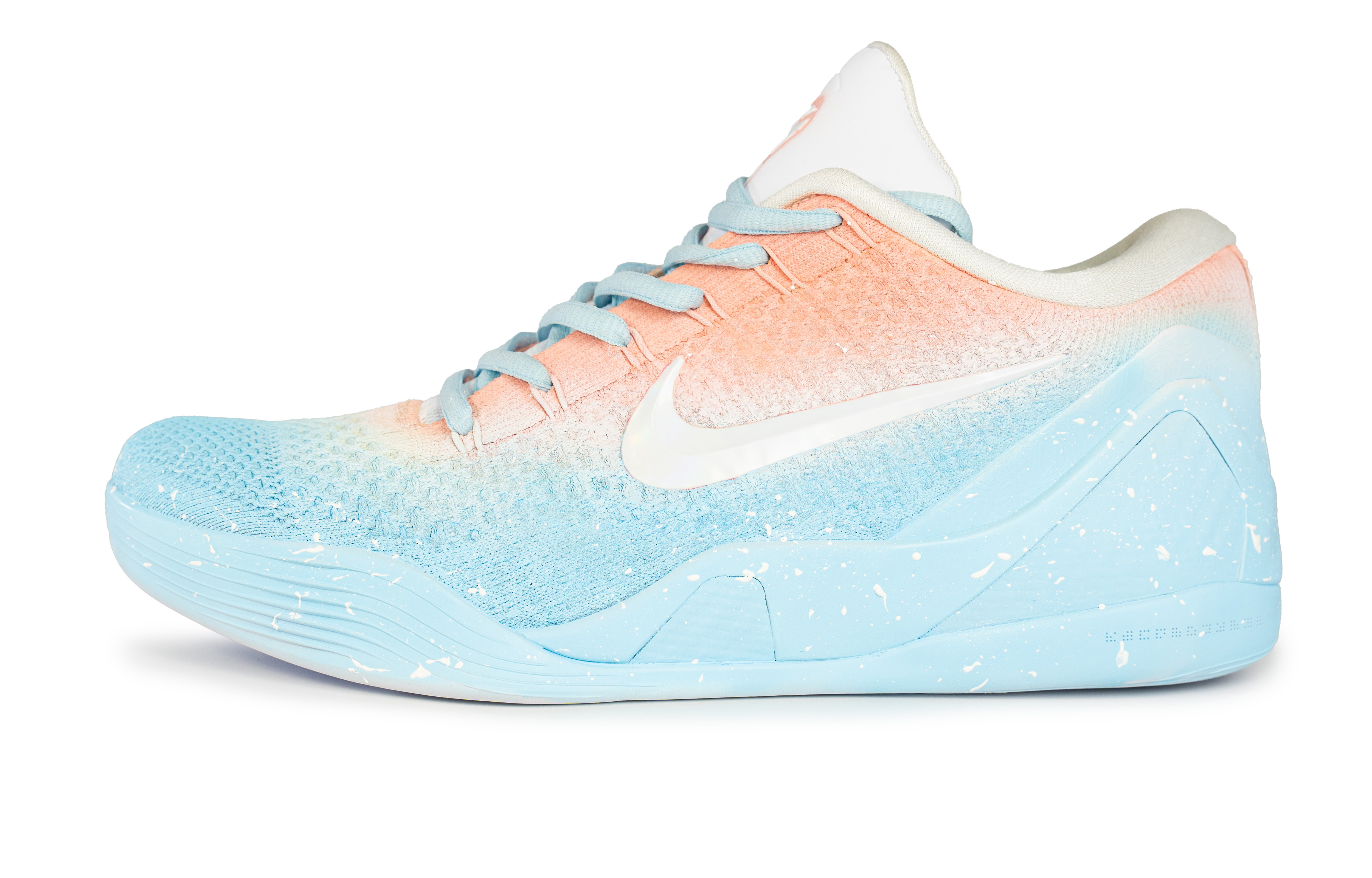 Nike Баскетбольные кроссовки Kobe 9 с противоскользящей подошвой, износостойкие, с защитой от опрокидывания, суперлегкие, унисекс, синие