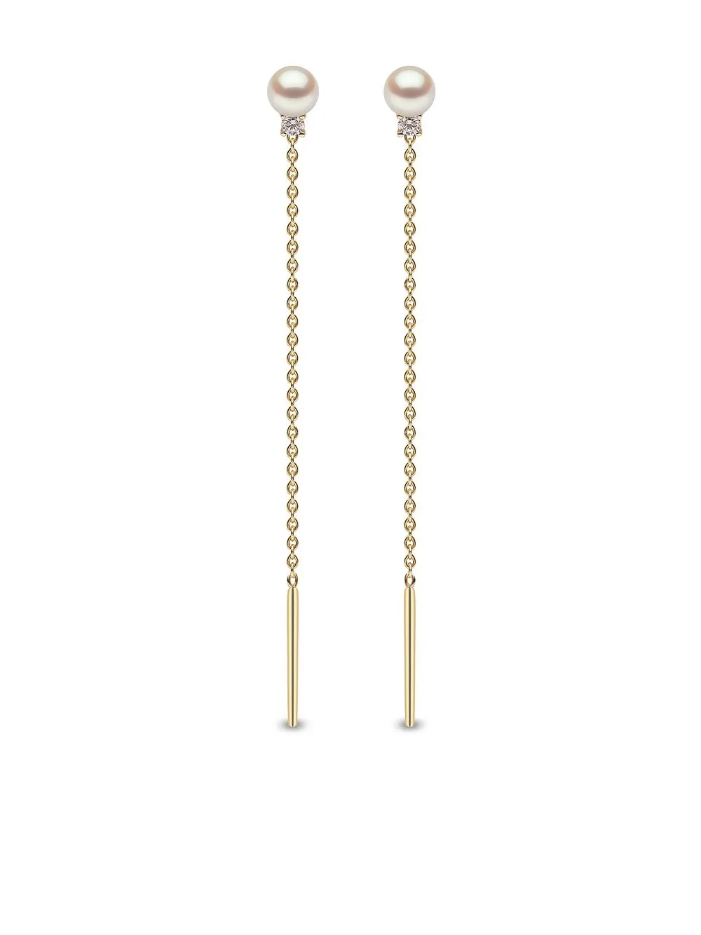 

Серьги Trend из желтого золота с жемчугом и бриллиантами Yoko London, золотой