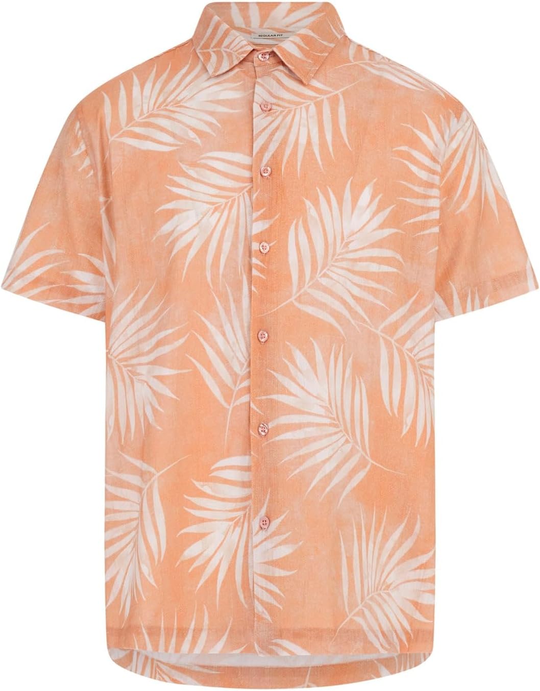 

Мужская короткая рубашка с коротким рукавом Slub Textured Palm GUESS, Textured Palm Primer Pink