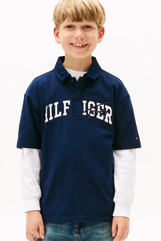 

Поло Tommy Hilfiger, темно-синий