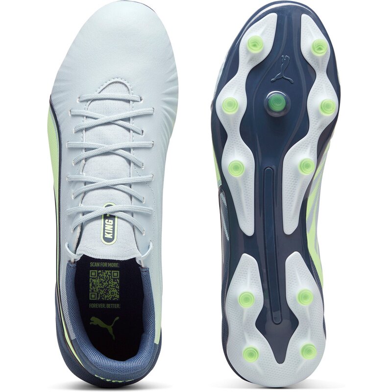 Футбольные бутсы для лужайки King Match FG/AG Puma, серый — фото 2