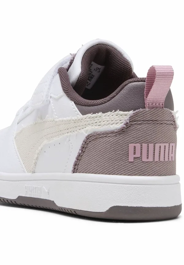 Кроссовки rebound mid Puma, White Vapor/Gray Plum Jam Raisin — фото 4