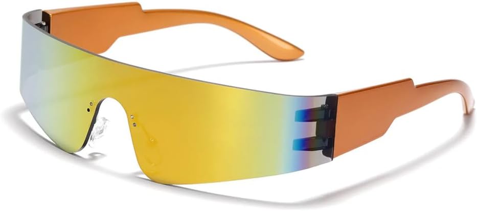 

Цельные солнцезащитные очки для мужчин и женщин, модные без оправы в стиле панк, разноцветные, мужские солнцезащитные очки, модные женские солнцезащитные очки с защитой от УФ-излучения UV400 KTUCN, E