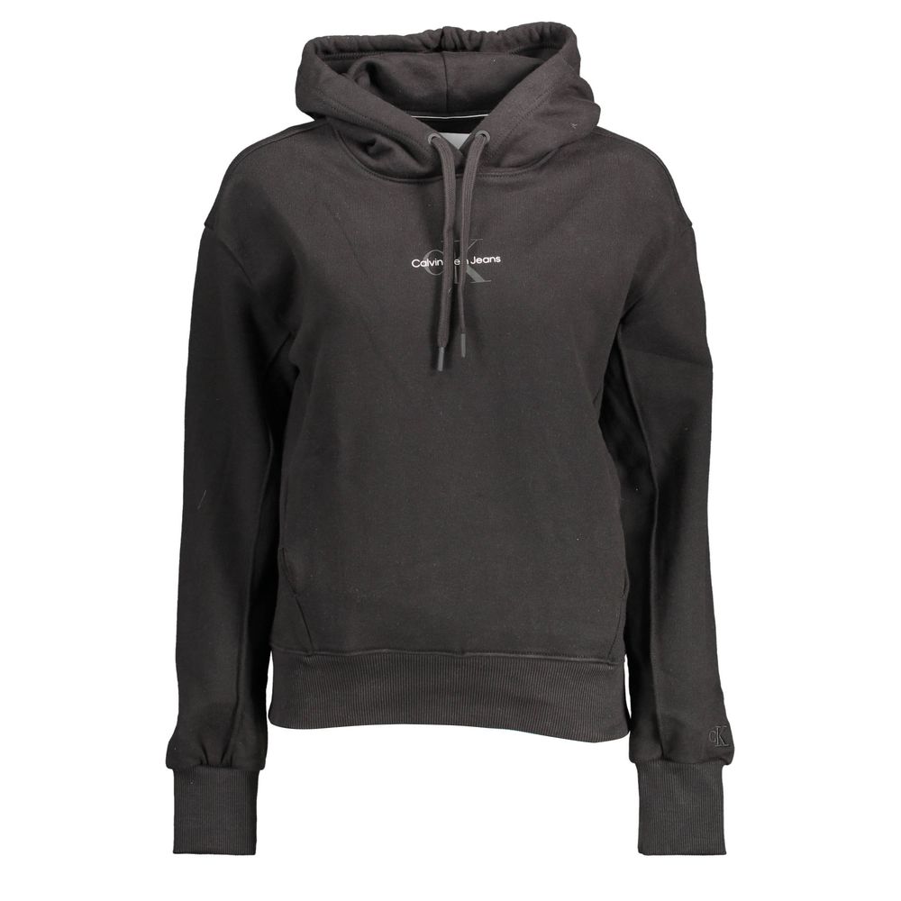 

Черный хлопковый женский свитер Calvin Klein, Black