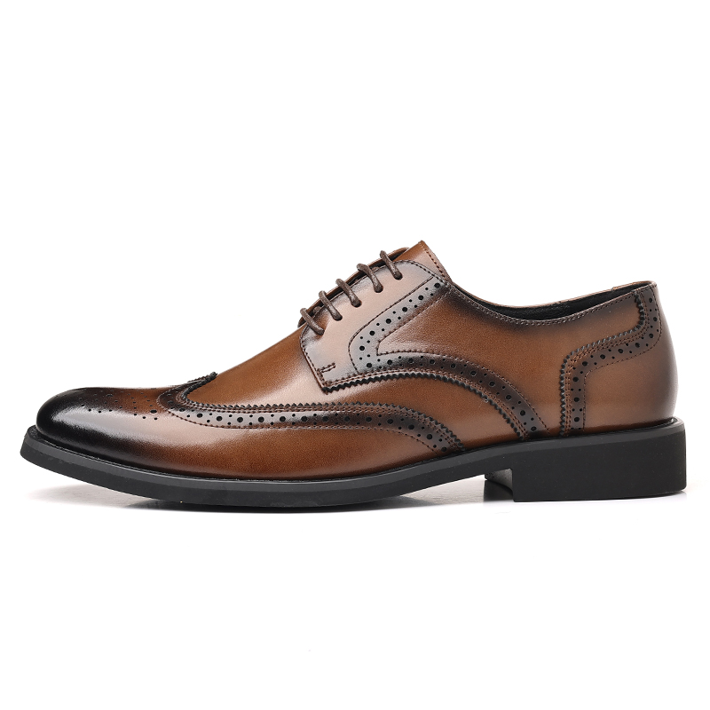 

POPULAR ROUSE PR Коричневые мужские туфли, цвет Brown