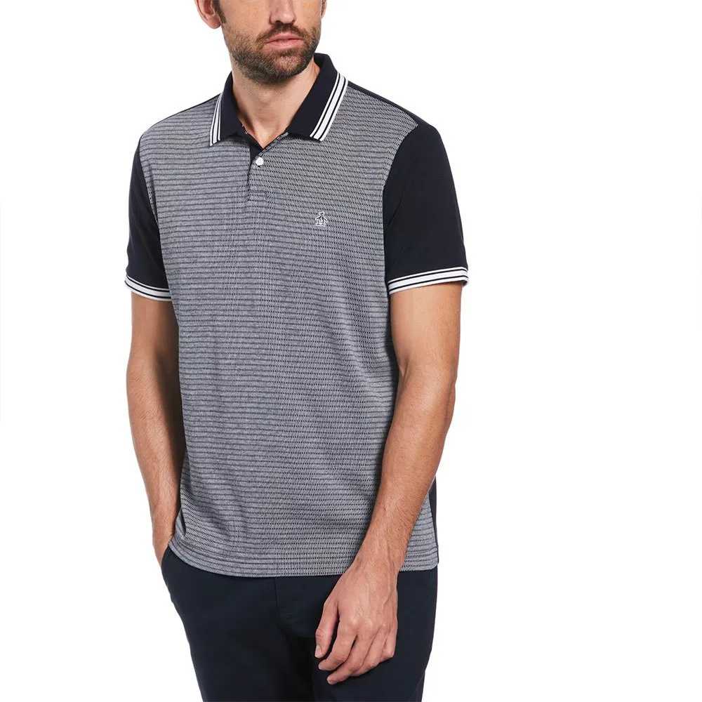 

Поло Original Penguin Int Tipped Jacquard Front, синий