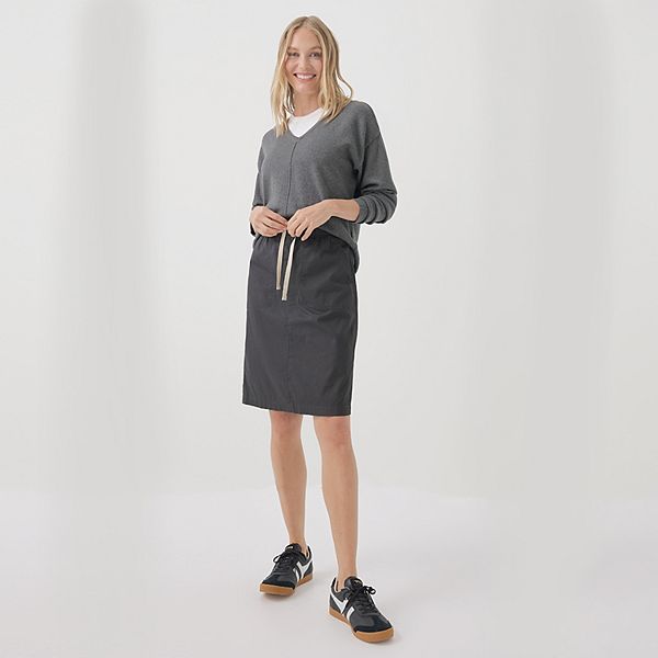 

Повседневная юбка из хлопкового твила Pact, Storm