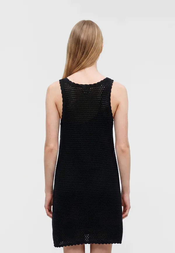 Платье Gap day dress, истинный черный — фото 3