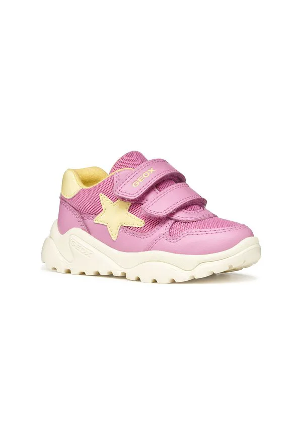 Низкие кроссовки b ciufciuf Geox, Dark Pink Light Yellow — фото 2