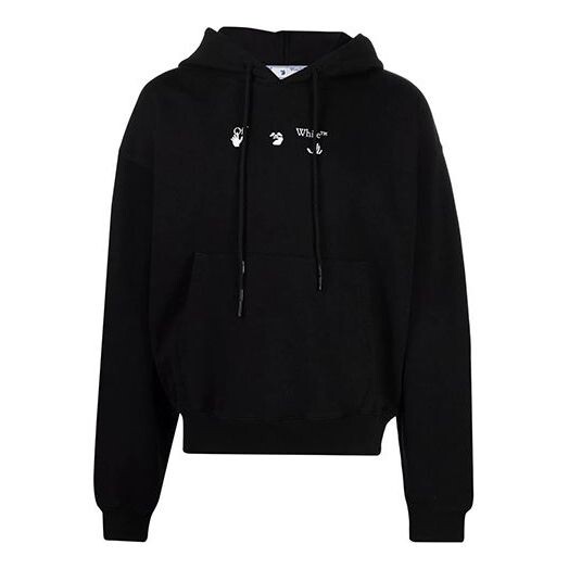 

Толстовка fw21 melting arrow logo print sports men's black Off-White, черный