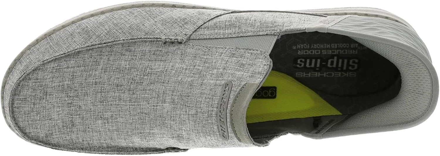 Мужские слипоны Skechers Streetwear Melson - Medford Moc Toe Mesh — фото 4