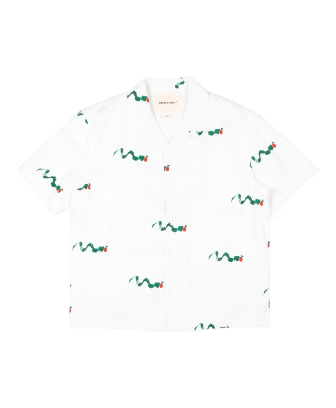 

Футболка с коротким рукавом и изображением акриловой гусеницы Bram'S Fruit, белый