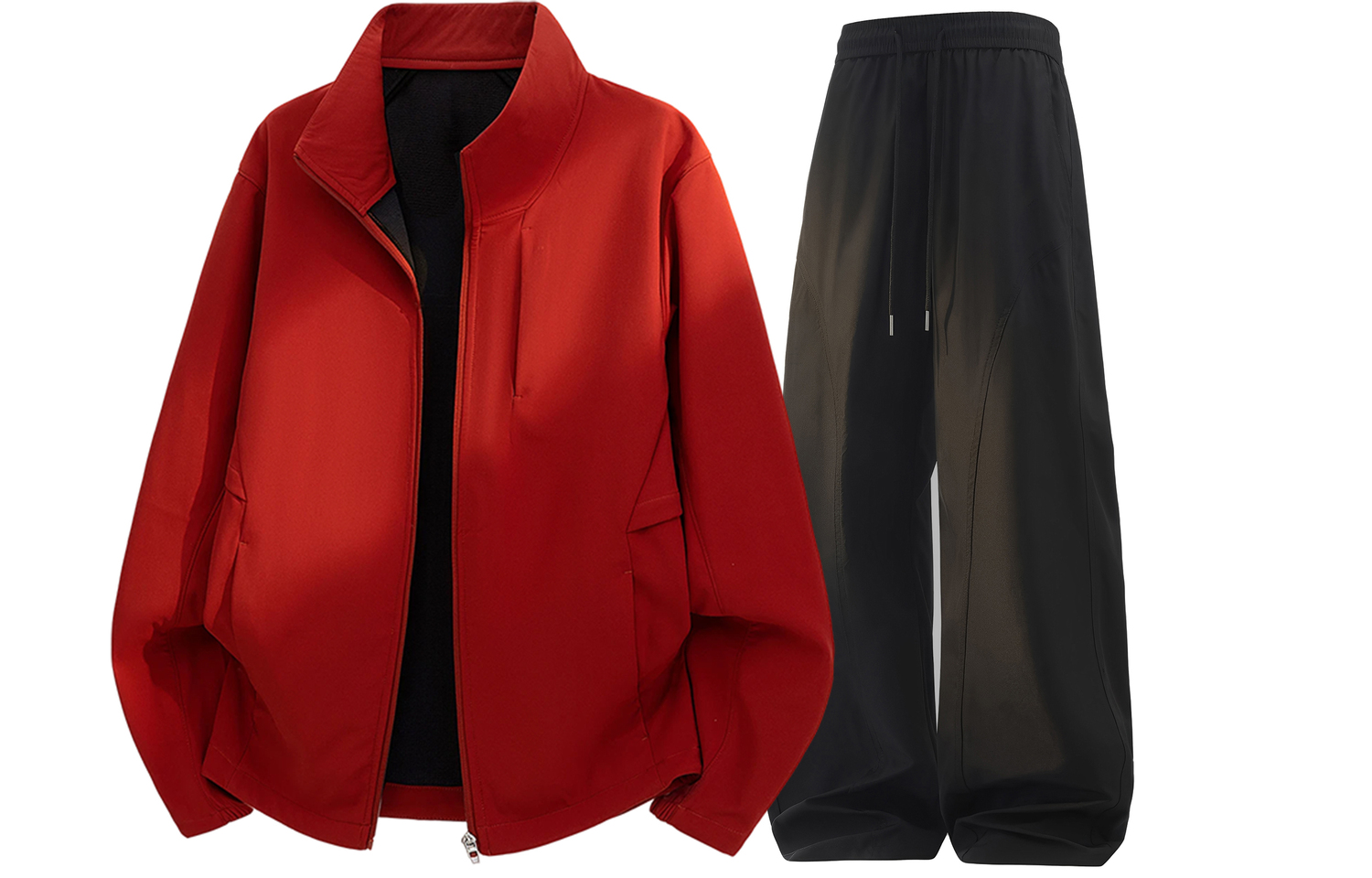 

Ветровка Unisex WARRIOR, red-оранжевый+черный[clothing sets]