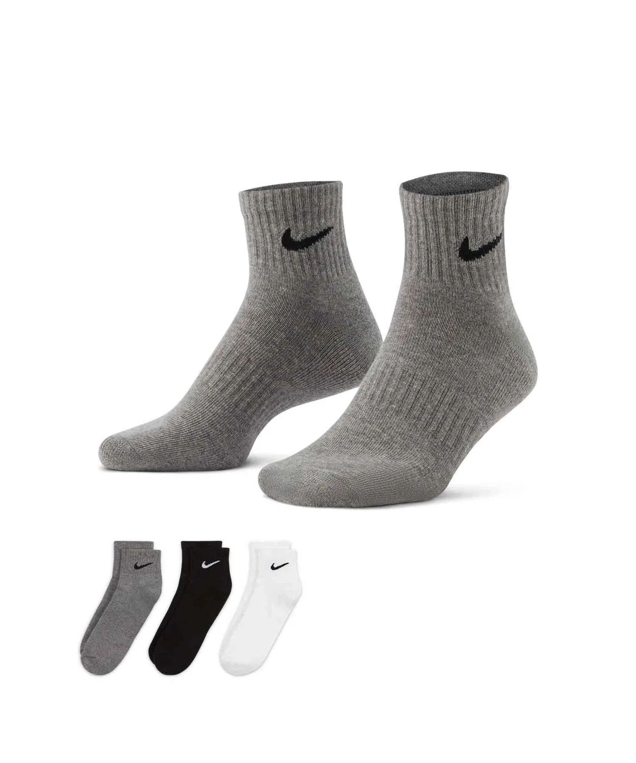 Носки тренировочные Nike Everyday Cushioned Ankle (3 пары) мультиколор