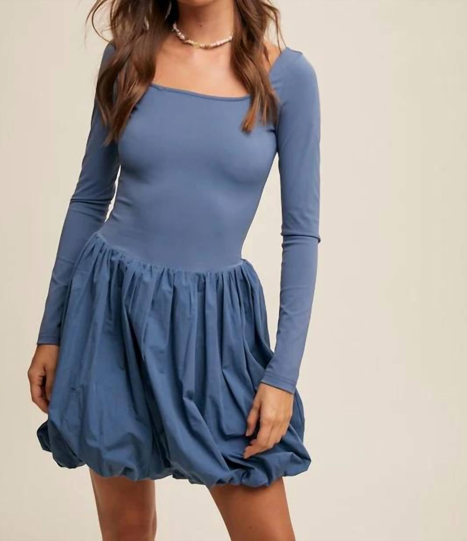 

Джинсовый комбинезон с квадратным вырезом Listicle, синий