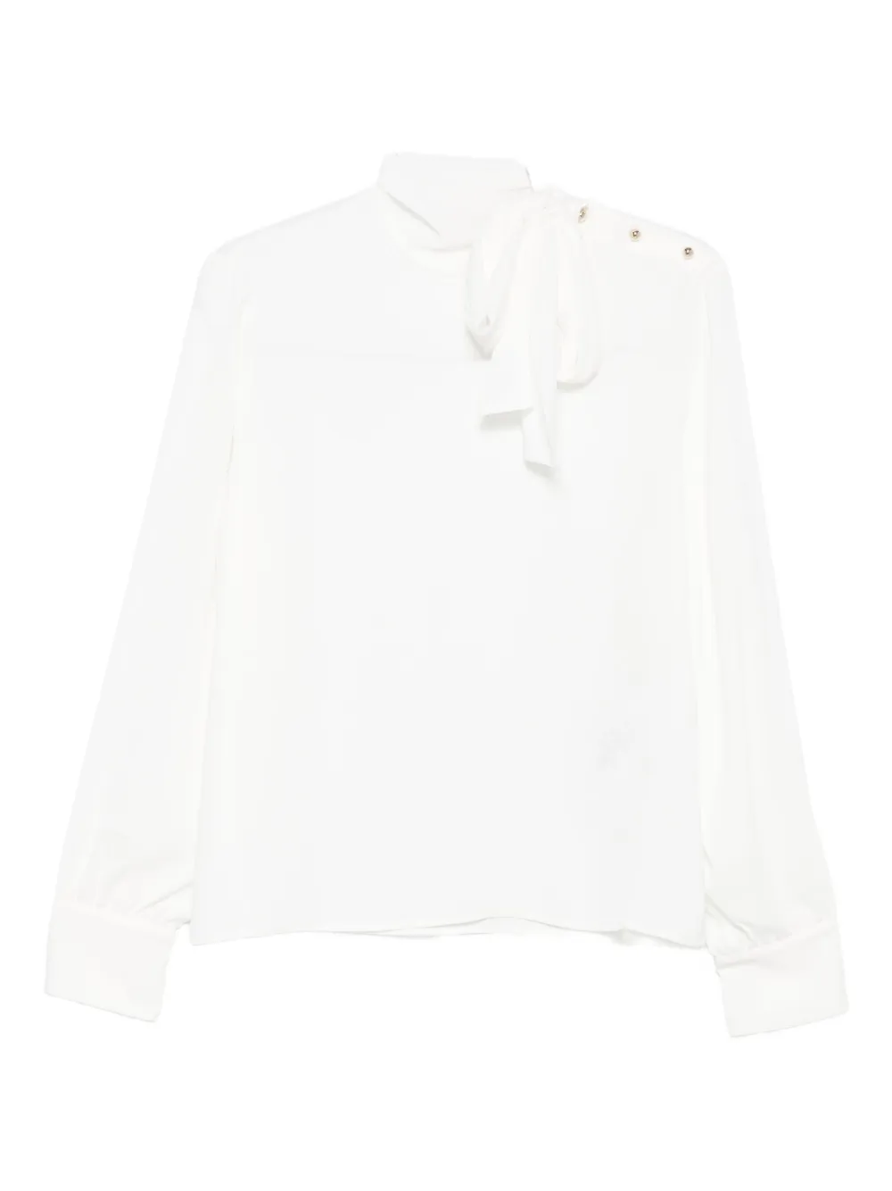 

Топ с застежкой на пуговицы и бантом LIU JO, белый