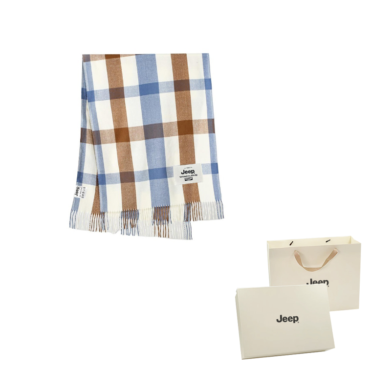 

Шарф из полиэстера Unisex Jeep, синий coffee