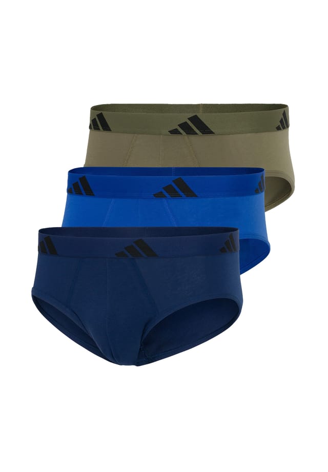 

Трусы / трусы комплект из 3 шт. активный flex хлопок Adidas, мультиколор