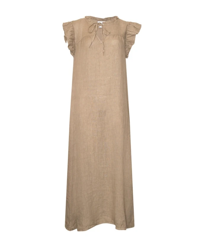 

Длинное платье с оборками Tiffany, бежевый