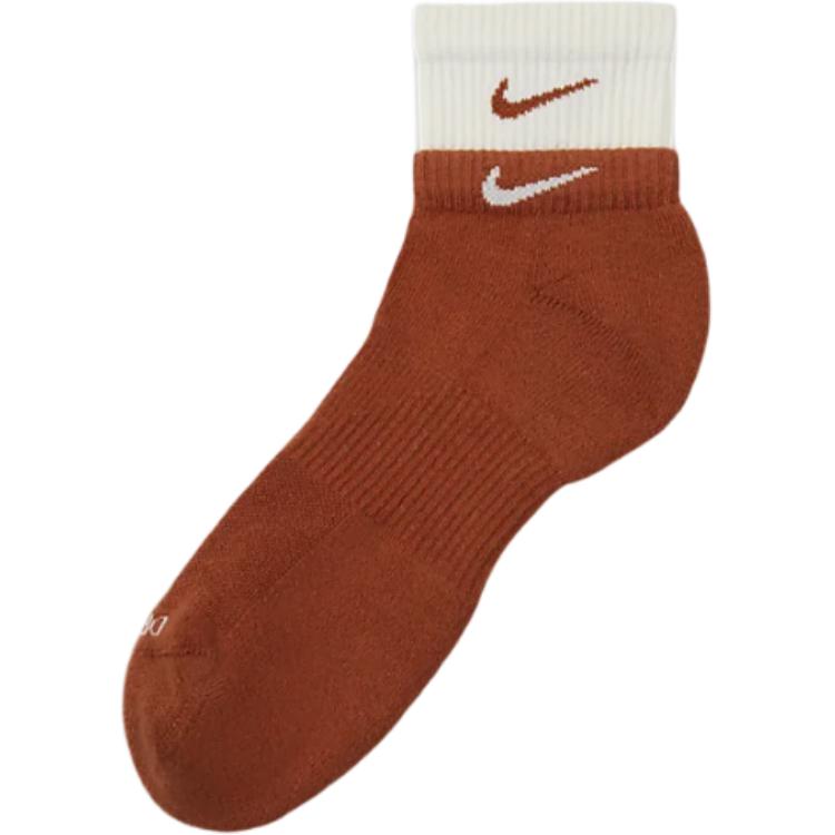 Носки Unisex 1 пара красновато-коричневый/красновато-коричневый/Sail White Nike, 1 Pack (темно-коричневый/темно-коричневый/Sail белый) — фото 2