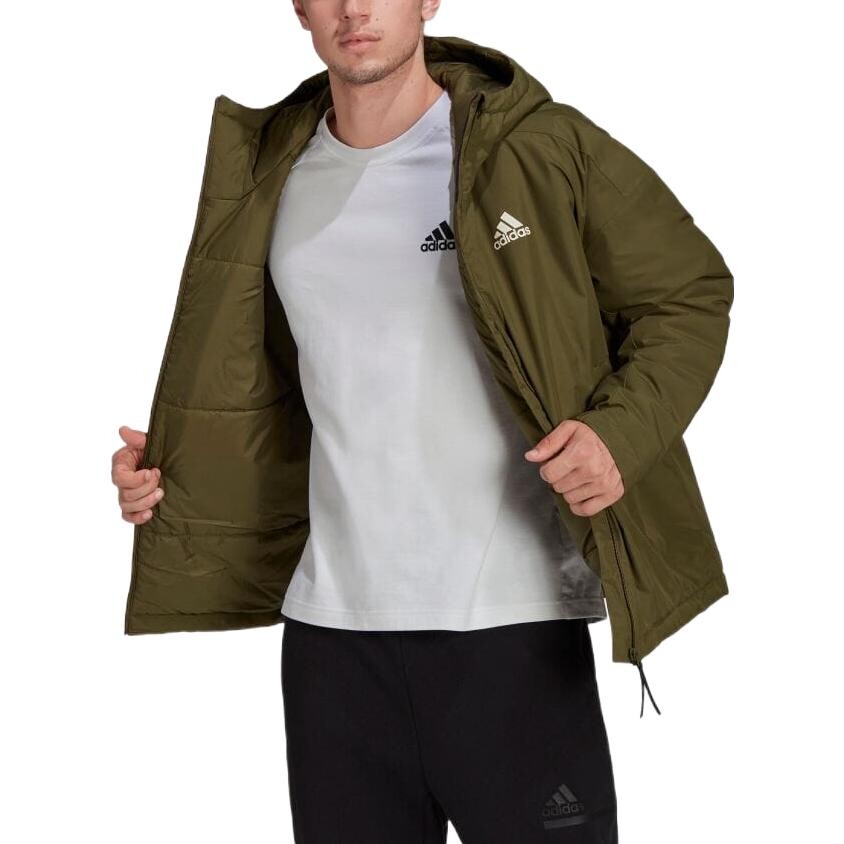 Куртка мужская оливково-зеленая Adidas, оливково-зеленый — фото 2
